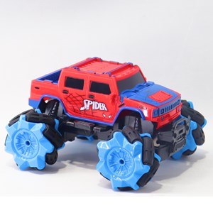 ماشین کنترلی آفرود با چرخ های کپسولی طرح مرد عنکبوتی اسپایدرمن مقیاس 1:18_اسباب بازی ماشین کنترلی