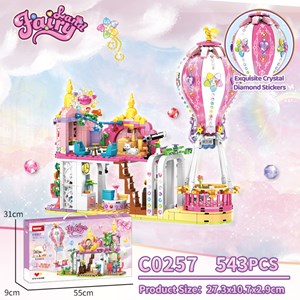 لگو فرندز خانه ویلایی با بالون 543 قطعه مدل WOMA TOY C0257_اسباب بازی لگو