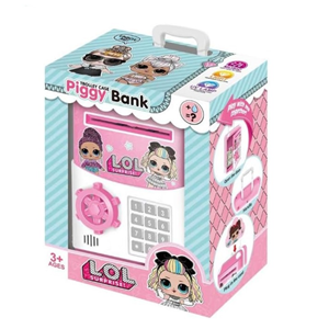 گاوصندوق رمز دار اسباب بازی طرح ال او ال سوپرایز TROLLEY CASE Piggy Bank LOL Surprise_اسباب بازی مشاغل