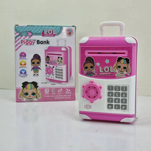 گاوصندوق رمز دار اسباب بازی طرح ال او ال سوپرایز TROLLEY CASE Piggy Bank LOL Surprise_اسباب بازی مشاغل