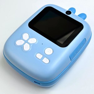 دوربین عکاسی و فیلمبرداری دیجیتال کودک با چاپ فوری حرارتی طرح خرگوش آبی_اسباب بازی دیجیتال و هوشمند