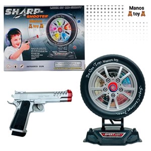 تفنگ اسباب بازی لیزری سیبل دار مدل sharp shooter_اسباب بازی تفنگ‌