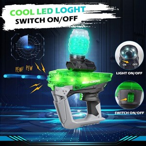 تفنگ اسباب بازی شارژی رگباری تیر ژله ای و شبرنگ مدل SKD CS001S_اسباب بازی تفنگ