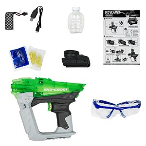 تفنگ اسباب بازی شارژی رگباری تیر ژله ای و شبرنگ مدل SKD CS001S_اسباب بازی تفنگ