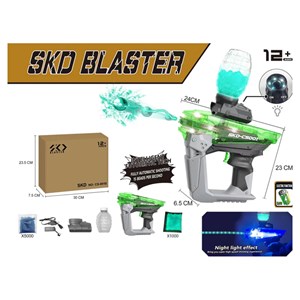تفنگ اسباب بازی شارژی رگباری تیر ژله ای و شبرنگ مدل SKD CS001S_اسباب بازی تفنگ