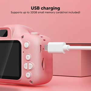 دوربین عکاسی و فیلمبرداری دیجیتال کودک طرح یونیکورن صورتی_اسباب بازی دیجیتال و هوشمند