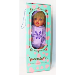 عروسک سیلیکونی دختر بچه 50 سانتی لباس یاسی همراه با وسایل_اسباب بازی عروسک دخترانه