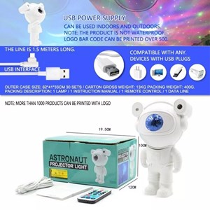 چراغ خواب طرح فضانورد کهکشانی کنترلی و اسپیکر دار بلوتوثی Astronaut Projector Light_اسباب بازی اتاق کودک