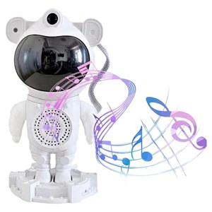 چراغ خواب کهکشانی و اسپیکر دار بلوتوثی طرح فضانورد مدل MXS003_اسباب بازی اتاق کودک