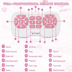 ربات اسباب بازی کنترلی گربه مدل HAPPY KITTEN_اسباب بازی ربات