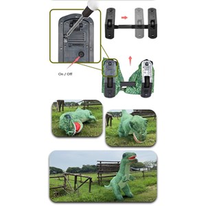 ربات اسباب بازی کنترلی دایناسور بادی به ارتفاع 130 سانتیمتر Inflatable Electric Remote Control Dinosaur_اسباب بازی ربات