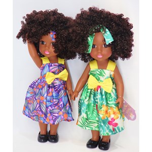 عروسک دخترانه موزیکال سیاه پوست 33 سانتی گوشتی_اسباب بازی عروسک دخترانه