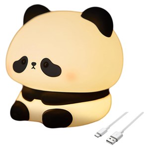 چراغ خواب سیلیکونی شارژی طرح پاندا خجالتی_اسباب بازی اتاق کودک