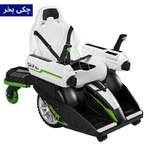 ماشین شارژی کارتینگ کنترلی 360 درجه با قابلیت پرتاب تیر ژله ای رنگ سبز_اسباب بازی ماشین شارژی