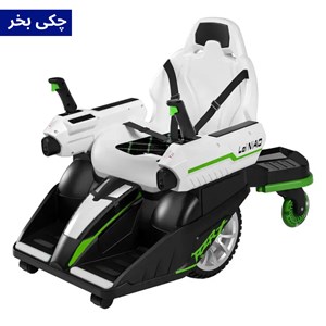 ماشین شارژی کارتینگ کنترلی 360 درجه با قابلیت پرتاب تیر ژله ای رنگ سبز_اسباب بازی ماشین شارژی