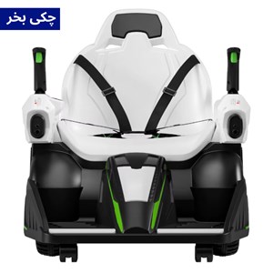 ماشین شارژی کارتینگ کنترلی 360 درجه با قابلیت پرتاب تیر ژله ای رنگ سبز_اسباب بازی ماشین شارژی