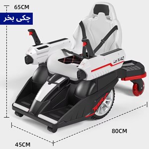 ماشین شارژی کارتینگ کنترلی 360 درجه با قابلیت پرتاب تیر ژله ای رنگ قرمز_اسباب بازی ماشین شارژی