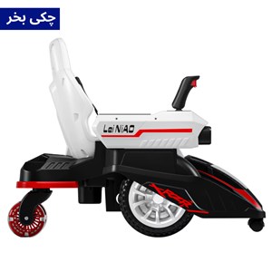 ماشین شارژی کارتینگ کنترلی 360 درجه با قابلیت پرتاب تیر ژله ای رنگ قرمز_اسباب بازی ماشین شارژی