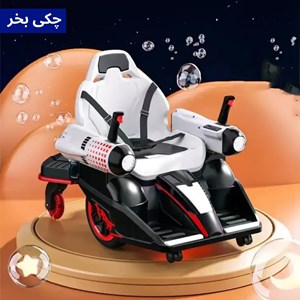 ماشین شارژی کارتینگ کنترلی 360 درجه با قابلیت پرتاب تیر ژله ای رنگ قرمز_اسباب بازی ماشین شارژی