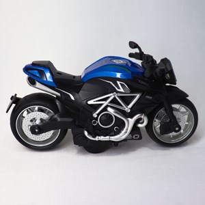 موتور اسباب بازی عقب کش موزیکال همراه با قاب رنگ مشکی_اسباب بازی موتور