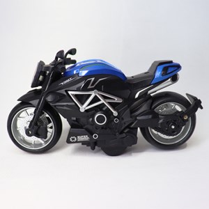 موتور اسباب بازی عقب کش موزیکال همراه با قاب رنگ مشکی_اسباب بازی موتور