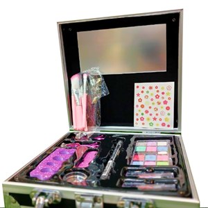 اسباب بازی ست لوازم آرایش و میکاپ چمدانی کودک طرح ال او ال_کیف و اکسسوری