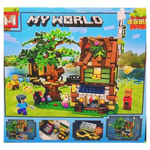لگو ماینکرافت خانه درختی چراغدار 830  قطعه مدل Minecraft MG1300_اسباب بازی لگو