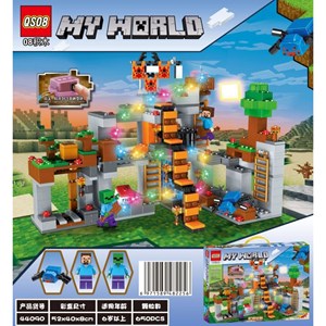 لگو ماینکرافت خانه درختی چراغدار 650 قطعه مدل Minecraft QS08 44090_اسباب بازی لگو