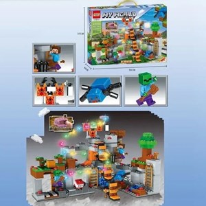 لگو ماینکرافت خانه درختی چراغدار 650 قطعه مدل Minecraft QS08 44090_اسباب بازی لگو