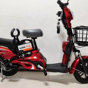 اسکوتر موتور سیکلت برقی پاکشتی دو نفره با باتری قابل حمل مدل LAZER STAR ELECTRIC SCOOTER_اسباب بازی موتور شارژی