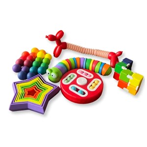 ست اسباب بازی ضد استرس مجموعه 6 عددی_بازی فکری