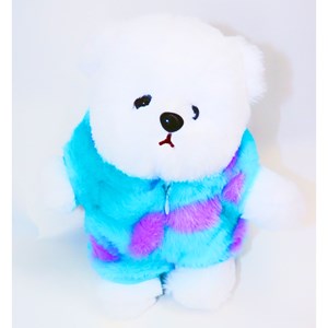 عروسک پولیشی خرس با لباس سالیوان_اسباب بازی عروسک دخترانه