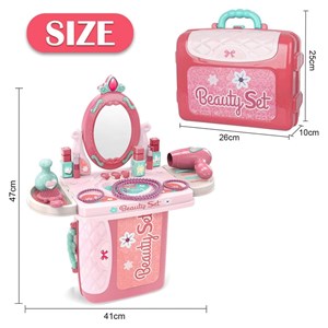 ست اسباب بازی میز آرایشی قابل حمل 3 حالته_اسباب بازی لوازم خانگی