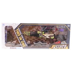 تفنگ اسباب بازی شارژی تیر ژله ای دو حالته با قدرت 20000 دور در دقیقه_اسباب بازی تفنگ