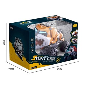 ماشین کنترلی شارژی دودزا طرح سگ بولداگ Bulldog Stunt Spray RC Car_اسباب بازی ماشین کنترلی