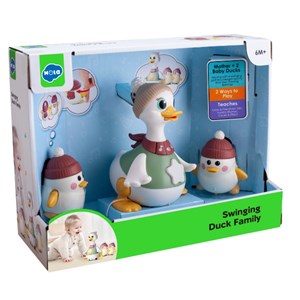 اردک و جوجه موزیکال هولی تویز سنسور دار مدل Hola Toys Musical Waddling Duck Family HE9987_اسباب بازی نوزادی