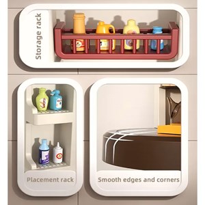 ست اسباب بازی آشپزخانه سایز بزرگ موزیکال و چراغدار 57 قطعه_اسباب بازی لوازم خانگی