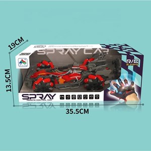 ماشین کنترلی چرخ کپسولی دودزا با دو کنترل دستی و دستبندی مدل آر سی مسابقه ای دریفت_اسباب بازی ماشین کنترلی