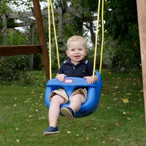 تاب بازی کودک رنگ آبی مدل MGA - Little Tikes - High Back Toddler Swing_اسباب بازی ورزشی