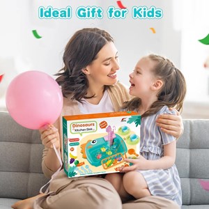 اسباب بازی سینک ظرفشویی و قلاب ماهیگیری رنگ سبز_اسباب بازی لوازم خانگی