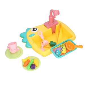 اسباب بازی سینک ظرفشویی و قلاب ماهیگیری_اسباب بازی لوازم خانگی