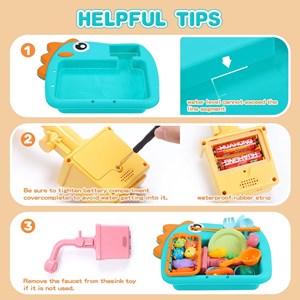 اسباب بازی سینک ظرفشویی و قلاب ماهیگیری_اسباب بازی لوازم خانگی