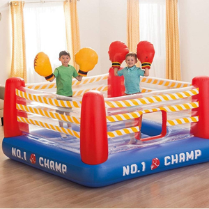 جامپینگ بادی طرح رینگ بوکس اینتکس با دستکش Inflatable jumping box design box Intex_اسباب بازی ورزشی