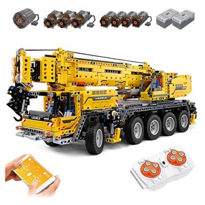 لگو تکنیک ماشین جرثقیل کنترلی 2590 قطعه با 8 موتور مدل Mould King 13101_اسباب بازی لگو