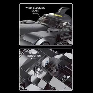 لگو دی سی ماشین بتمن 407 قطعه مدل Mould King 10020 Batmobile Model Car_اسباب بازی لگو