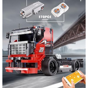لگو تکنیک کامیون مسابقه‌ای کنترلی 570 قطعه مدل MOULD KING 15002 Race Truck_اسباب بازی لگو