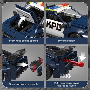 لگو تکنیک ماشین پلیس 786 قطعه مدل Mould King 15073 Barricade_اسباب بازی لگو