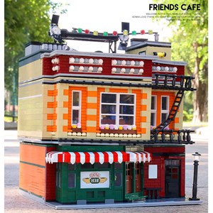 لگو کریتور کافی‌ شاپ چراغدار 4488 قطعه مدل Mould King 16014 Friends Cafe_اسباب بازی لگو