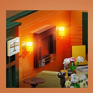 لگو کریتور کافی‌ شاپ چراغدار 4488 قطعه مدل Mould King 16014 Friends Cafe_اسباب بازی لگو