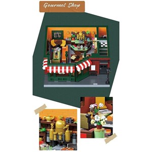 لگو کریتور کافی‌ شاپ چراغدار 4488 قطعه مدل Mould King 16014 Friends Cafe_اسباب بازی لگو